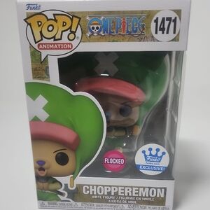 Funko Pop Animation Chopperemon Flocked Figure - Pink and Green